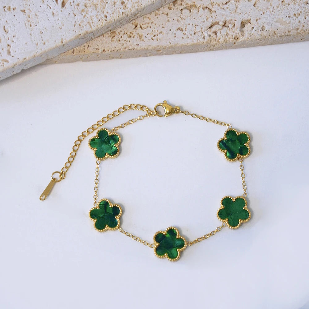 Clover Bracelet - Green